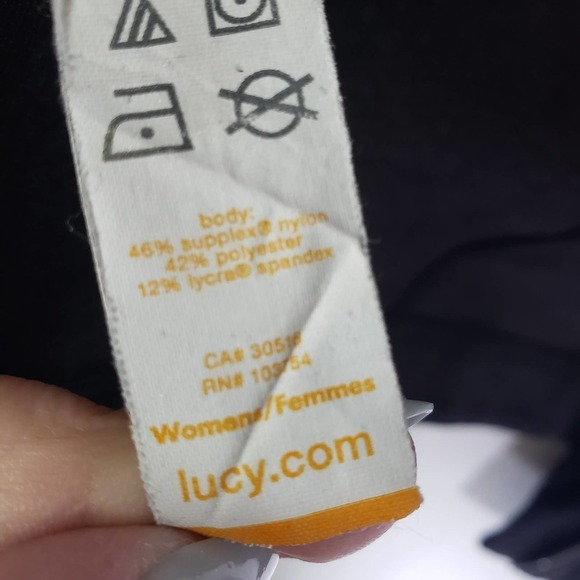 Lucy‎ Hatha Flow Zip Up Asymmetrical Cowl Neck Jacket XS Charcoal Grey - Picture 8 of 9